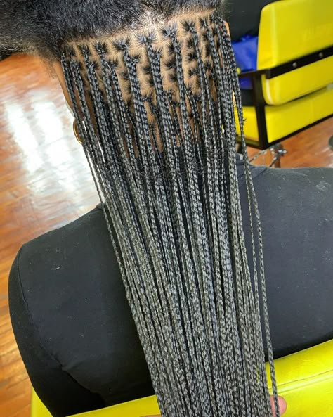 Micro Individual Braids, Tiny Knotless Braids, Micro Knotless Box Braids, Knotless Micro Braids, Mini Knotless Braids, Micro Knotless Braids, Micro Knotless, Braid Sizes, Birthday Preparation