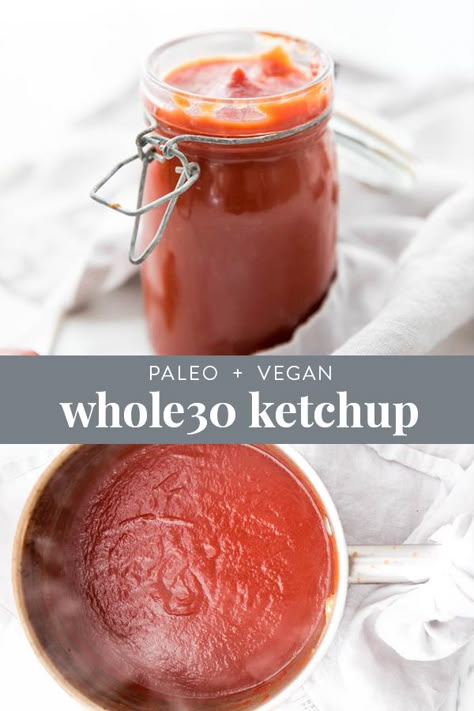 Whole30 Ketchup, Whole 30 Sauces, Paleo Condiments, Whole30 Vegan, Ketchup Recipe, Vegetarian Italian, Meat Products, Indian Dinner, Whole 30 Diet