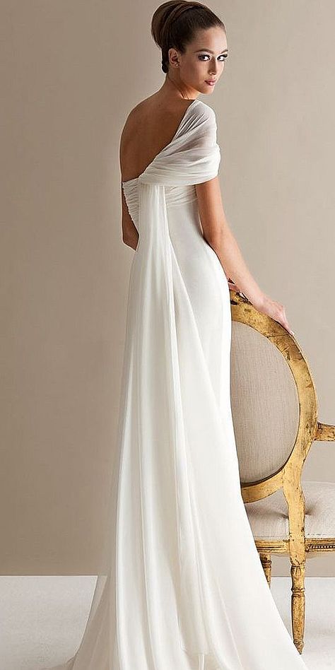 Greek Style Wedding Dress, Grecian Wedding Dress, Greek Wedding Dresses, Grecian Gown, Grecian Wedding, Top Wedding Dress Designers, Wedding Dress Designers, Elegante Y Chic, Greek Wedding