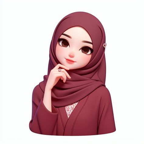 Cute character animasi hijab islamic Hijab Cartoon Cute Anime, Cartoon For Dp, Hijab Animation, Dp Insta, Muslimah Illustration, Anime Hijab, Hijab Dp, Anime Lips, Girl Cartoon Characters