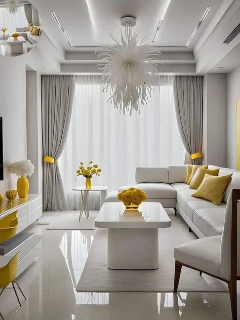 White Room Decor, Living Room Decor Gray, Living Room Decor Colors, Apartment Living Room Design, Living Room Decor Inspiration, Home Design Living Room, Apartment Decor Inspiration, Elegant Living Room, Living Room Decor Modern