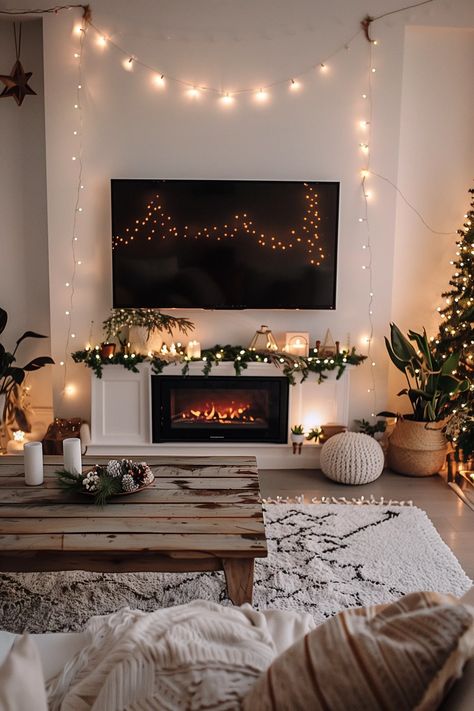 19 Small Apartment Christmas Decor Ideas For Every Room Aesthetic Christmas Home Decor, Small Home Christmas Decor Living Room, Winter Apartment Decor, Christmas Home Decorations Living Room, Christmas Decorating Living Room, Modern Home Christmas Decor, Small Home Christmas Decor, Christmas Decor Couch, Small House Christmas Decor