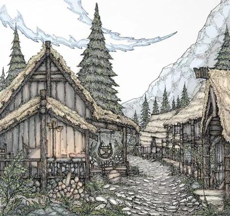 Riverwood Skyrim, Elder Scrolls Games, Skyrim Art, Elder Scrolls Art, Elder Scrolls Skyrim, Elder Scrolls V Skyrim, Rpg Map, The Elder Scrolls, Oblivion