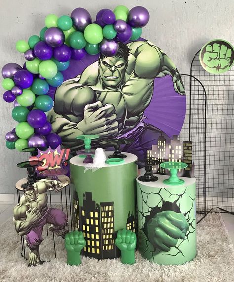 Hulk Birthday Party Ideas, Hulk Theme Party, Hulk Decorations, Hulk Birthday Party, Hulk Theme, Hulk 3, Hulk Hulk, Hulk Birthday Parties, Safari Baby Shower Boy