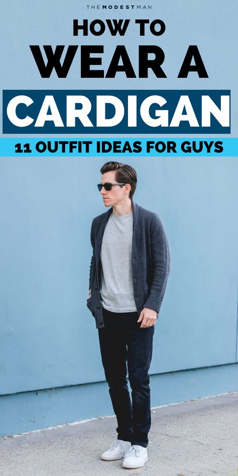 Mens Navy Cardigan Outfit, Knit Blazer Outfit Men, Cardigan And Blazer Outfit, Mens Grey Cardigan Outfit, Uniqlo Cardigan Outfit Men, Men’s Black Cardigan Outfit, How To Style A Cardigan Men, Cardigan Sweater Men, Long Cardigan Outfit Men