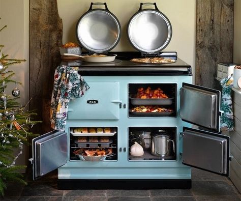 Aga Oven, Aga Kitchen, Aga Stove, Historic Kitchen, Aga Cooker, Bali Style Home, Vintage Stoves, Antique Stove, Luxury Appliances