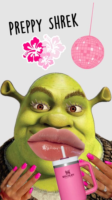 Preppy Shrek ✨#shrek #preppy #preppyinspo #preppyaesthetic @petersonabby2890 Preppy Shrek, Preppy Characters, Shrek Aesthetic Cute, Shrek Dress, Shrek Drawing, Shrek Funny, Shrek Memes, Barbie Funny, Funny Pix