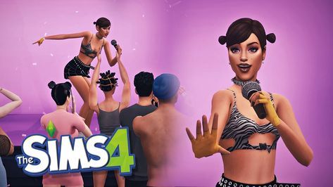 Sims 4 Singing Animation, Sing Animation, Super Teen, Sims 4 Challenges, 4 Poses, Camp Rock, Sims 4 Teen, Cc Sims, Ts4 Cc