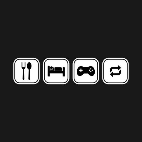 Eat Sleep Game Repeat, Eat Sleep, Audi Logo, Vehicle Logos, Gaming Logos, Shirt Designs, Tshirt Designs, Sleep, T Shirts