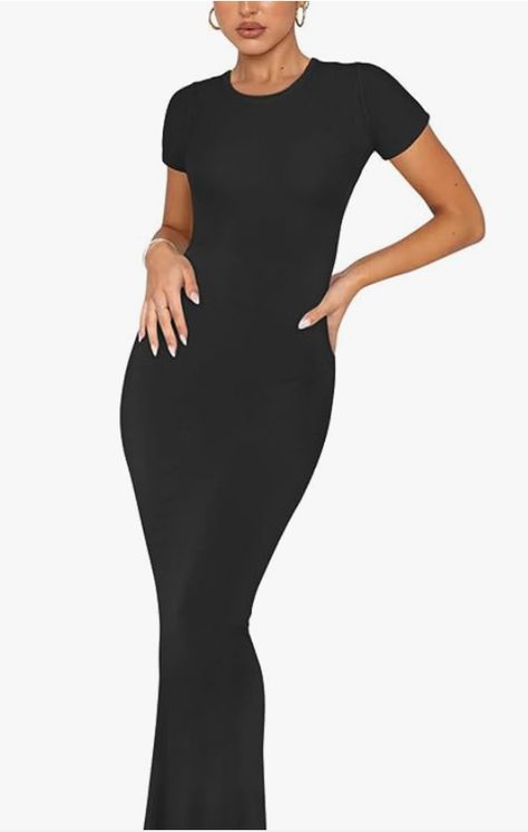 The skims inspired dress is here to stay. Amp up your wardrobe with this dress. It comes in various colours and is perfect for all body types!! #tiktok#skimsdupe#trend#outfit#fashion#women#itgirl#thatgirl Long Bodycon Dress Outfit Casual, Long Bodycon Dress Outfit, Dress Elegant Short, Simple Long Dress, Long Dress Elegant, Body Con Dress Outfit, Body Types Women, Long Dresses Elegant, Maxi Bodycon Dress