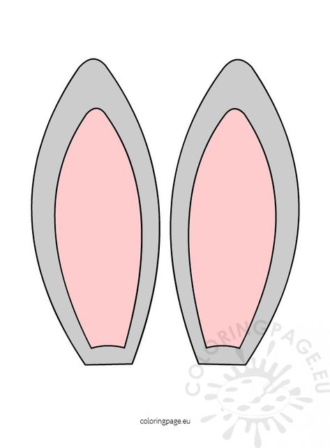 Easter Bunny Ears Template, Ear Template, Bunny Ears Template, Easter Bunny Cartoon, Easter Bunny Costume, Easter Bunny Colouring, Creative Easter Eggs, Bunny Templates, Easter Templates