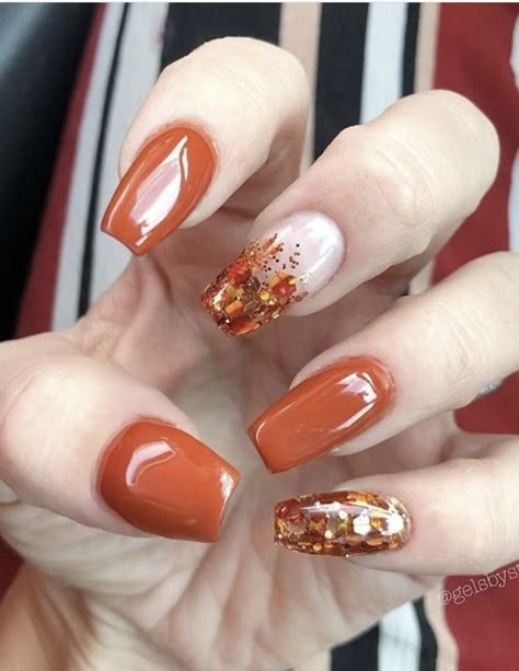 Rust Nails Design, Rust Nails, Nail Refill, Autumnal Nails, Inspirational Nails, Nails 23, Thanksgiving Nail, 2024 Nails, Fall Gel Nails