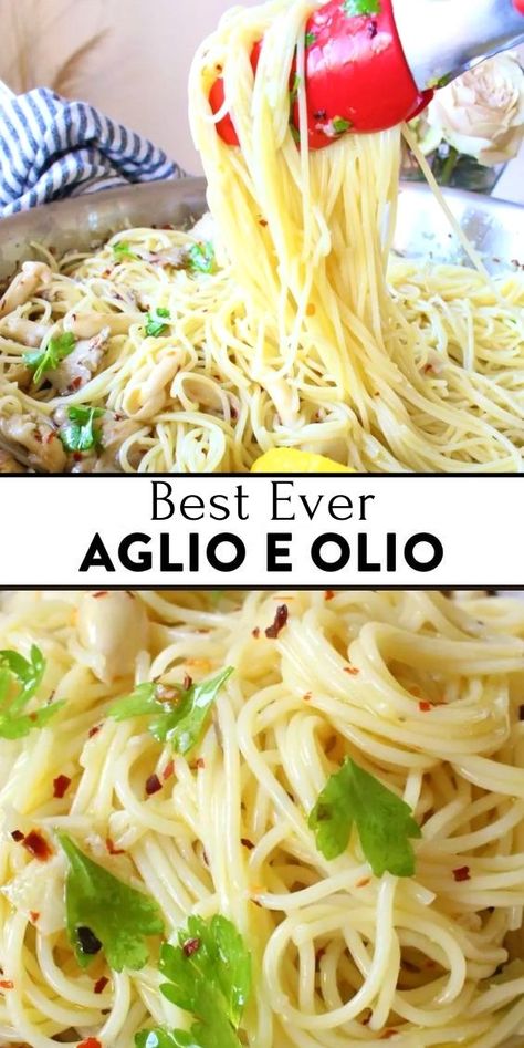 Spaghetti Aglio Olio Recipe, Aglio E Olio Recipe, Garlic And Oil, Spagetti Recipe, Spaghetti Aglio E Olio, Spaghetti Recipes Easy, Vegetarian Spaghetti, Sauce Spaghetti, Garlic And Olive Oil