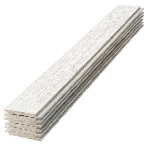 UFP-Edge Rustic 9.25-sq ft White Barnwood Wood Shiplap Wall Plank Kit at Lowes.com Pine Shiplap, Wood Shiplap Wall, Gray Shiplap, Lake Bathroom, Pine Trim, Shiplap Boards, House Hacks, Shiplap Accent Wall, Wall Planks