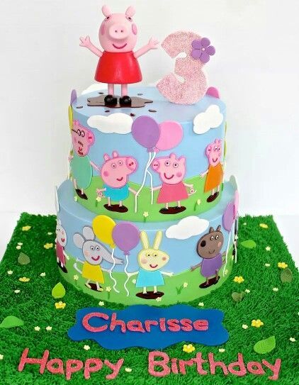 Peppa Pig Cake Ideas, Pig Cake Ideas, Danny Dog, Peppa Pig Teddy, Peppa Pig Birthday Party Decorations, Peppa Pig Birthday Cake, Pig Birthday Cakes, Pig Birthday Party, Peppa Pig Cake