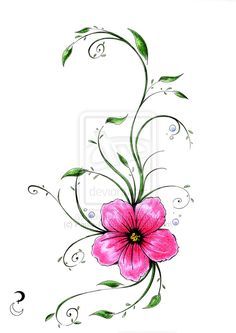 Idea to add succulent vine to my shoulder piece across top of shoulder and across collarbone Exotic Flower Tattoos, Tropical Flower Tattoos, Flower Vine Tattoos, Hawaiian Tattoos, 16 Tattoo, Vine Tattoo, Tattoos For Women Flowers, Flower Tattoo Shoulder, Hawaiian Tattoo