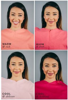 Best Pink for Warm Skin, Dark Hair & Eyes Deep Autumn Outfits, Warm Skin Tone Colors, Deep Autumn Color Palette, Deep Winter Colors, Colour Analysis, Warm Skin Tone, Winter Typ, Deep Autumn, Seasonal Color Analysis