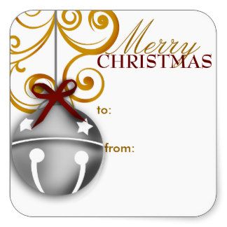 Jingle Bell Christmas Gift Tag Sticker Tag Sticker, Gift Packages, Bell Christmas, Bells Christmas, Christmas Gift Tags Printable, Christmas Gift Tag, Sharpie Marker, Stickers Design, Tag Ideas