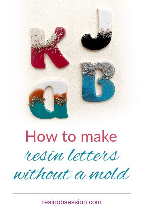 Diy Resin Letter Keychain Ideas, Epoxy Resin Alphabet Diy, Diy Resin Alphabet Letters, Resin Keychain Ideas Alphabet With Name, Alphabet Resin Letters, Resin Letters, How To Make Letters, Resin Art Supplies, How To Make Resin