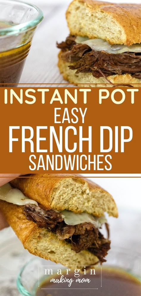 Instant Pot French Dip Sandwiches, Instant Pot French Dip, French Dip Sandwiches, Roast Beef Sandwich, Dip Sandwiches, French Dip Sandwich, Best Instant Pot Recipe, Instant Pot Meals, Beef Sandwich