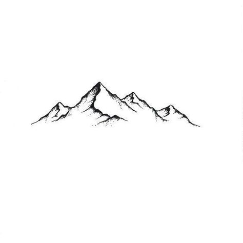 Mountain Range Line Tattoo, Mountain Range Outline, Mountain Range Tattoo Design, Mont Blanc Tattoo, Mountain Silhouette Tattoo, One Line Mountain Tattoo, Minimal Mountain Tattoo, Mountain Outline Tattoo, Mountains Tattoo Design