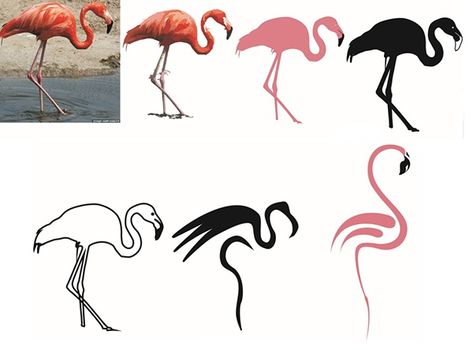 Elements Of Design Form, Graphic Design Activities, Notan Art, Expert Logo, Designer Branding, Different Artists, Doodle Art Journals, Modern Minimalist Logo, Flamingo Art