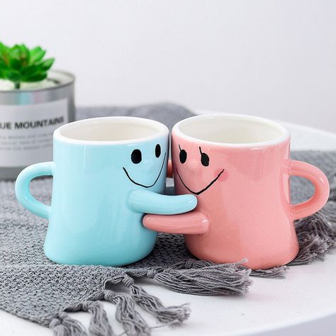 Newchic Couples Pottery Ideas, Couple Pottery Aesthetic, Couple Ceramics Ideas, Couple Cups Ideas, Couple Pottery, Couple Mugs Aesthetic, Mismatched Mugs Aesthetic, Cute Couple Mugs, General Gift Ideas