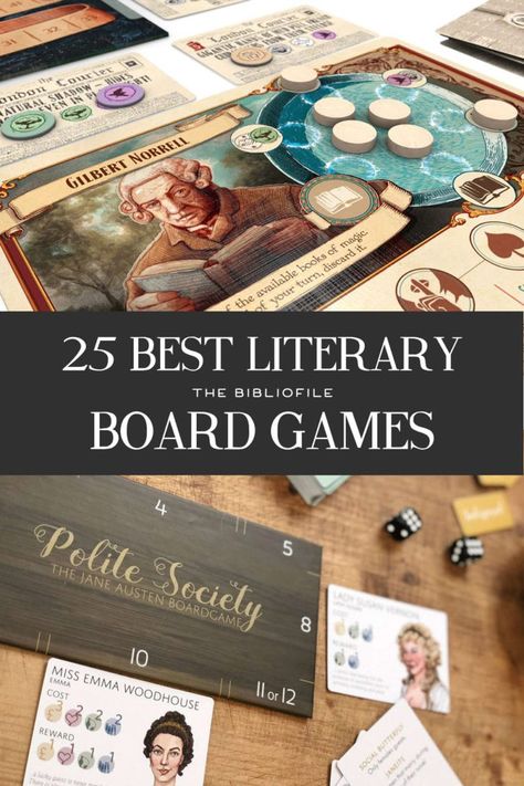 25 Best Literary Board Games for Book Lovers - The Bibliofile #BoardGames #Boardgames #Books #fun #Games #RPG #Strategy Board Games For Adults, Detective Game, Games For Adults, Cooperative Games, Love Books, Game Nights, Creative Games, Some Games, Trivia Games