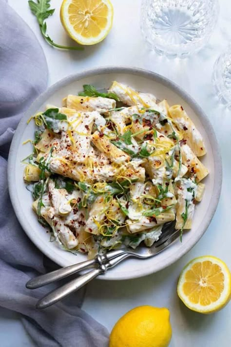 One-Pot Lemon Ricotta Pasta with Arugula | Foodtasia Shrimp Ricotta Pasta, Lemon Arugula Pasta Salad, Asparagus Ricotta Pasta, Summer Lemon Pasta, Zucchini Ricotta Pasta, One Pot Lemon Ricotta Pasta, Lemon Ricotta Pasta With Arugula, Ricotta Lemon Pasta, Lemon Arugula Pasta