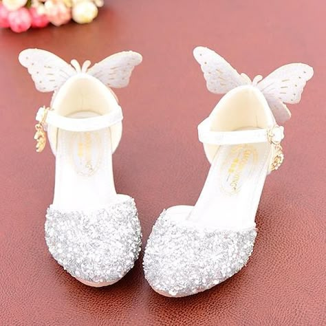 Category:Heels; Upper Materials:Microfiber; Embellishment:Sequin,Crystal / Rhinestone,Butterfly,Sequins; Season:Spring,Summer; Gender:Girls'; Activity:Walking,Dancing; Toe Shape:Pointed Toe,Closed Toe; Style:Daily,Princess Shoes,Flower Girl Shoes,Lolita,Dress Shoes,Cosplay Lolita,Heel,Glitters; Heel Height(inch):1-2; Occasion:Prom,Evening Party,Wedding,Party,Gift,Theme Party; Age Group:Little Kids(4-7ys),Big Kids(7years ); Closure Type:Buckle Strap; Function:Breathability,Cosplay,Non-slipping,He Wedding Kids Outfits, Hello Kitty Baby Clothes, Luna Outfit, Prom Theme Party, Zara High Heels, Elsa Birthday Cake, Girly Backpacks, Cute Girl Baby, Kids Wedding Outfits