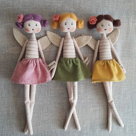 The fairy cloth doll pattern is complete, and now you can take it and sew it. All details are above, in the link in my profile. 🧚‍♀️✨ #FairyDoll #DIYDoll #Handmade #SewingProjects #Crafting #pattern Free Fairy Doll Sewing Patterns, Fairy Doll Sewing Pattern, Doll Sewing Patterns, Sewing Dolls, Fairy Dolls, Matilda, Doll Pattern, Doll Clothes Patterns, Diy Doll