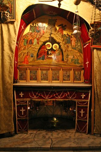 The grotto of the nativity, inside the Church of the Nativity, in Bethlehem, is believed to be the actual birth site of Jesus. Church Of The Nativity, Jesus Was Born, Nativity Church, Terra Santa, The Grotto, Bible History, Travel Capsule, Classy Christmas, The Nativity