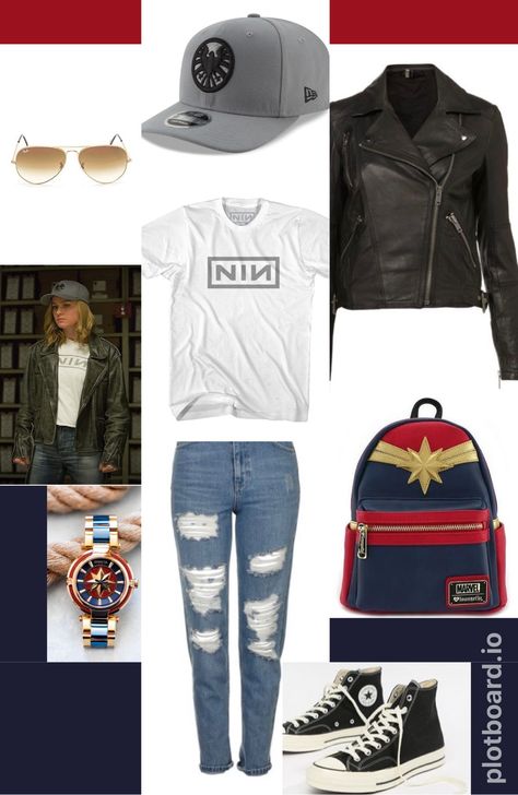 Captain Marvel Disneybound, Marvel Themed Outfits, Marvel Bounding, Friends Inspired Outfits, Marvel Disneybound, Geek Outfits, Marvel Outfits, Villain Fashion, Outfits For 2023