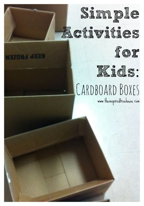 Before throwing away or recycling your cardboard boxes, try giving them another use as props for some amazing motor activities for kids! Cardboard Box Activities, Neighborhood Games, Box Activities, Craft Cardboard, Craft Paper Wrapping, Simple Activities, Activities For Boys, Gross Motor Activities, Creative Curriculum