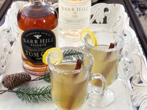 This hot cocktail drink is one of my winter faves. The first time I had this drink was the year I learned to ski. I was exhausted, I was sore and I was freezing so I headed to the… Winter Entertaining, Hot Cocktails, Hot Toddy, Winter Cocktails, Raw Honey, Gin Cocktails, Shake It Off, Cocktail Making, How To Squeeze Lemons