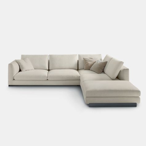 Serenity, simplicity, materiality, modularity are some of the key words of Rendez-vous. Its overall formal rigor is accompanied by the exuberance of the inner softness, as trying to hug and hold the body and the pleasure of comfort. Available in different composition. L Shaped Sofa Designs, L Sofas, Key Words, U Shaped Sofa, Composition Design, L Shaped Sofa, Italian Furniture, Modular Design, Modern Sofa