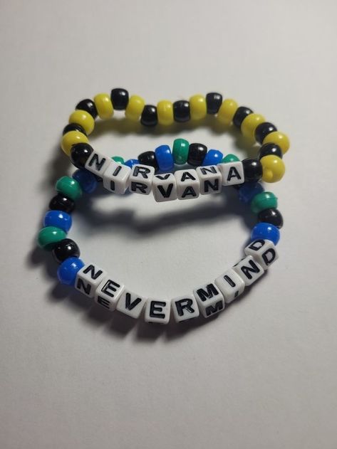 Kandi Bracelets Ideas Words, Kandi Bracelets Ideas Singles, Kandi Words Ideas, Kandi Ideas Singles, Kandi Bracelets Ideas, Kandi Singles Ideas, Nevermind Nirvana, Kandi Singles, Candy Bracelets