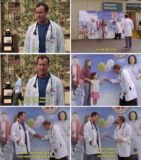 When Dr. Kelso really committed to blending in with the mural. | 29 "Scrubs" Moments That Will Never Not Be Funny Scrubs Tv Show, Scrubs Tv Shows, Scrubs Funny, Scrubs Tv, Why So Serious, Make Me Smile, Blending, Scrubs, Tv Series