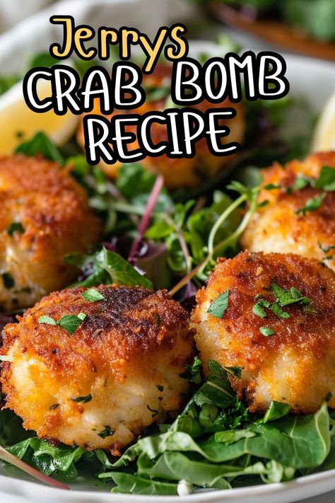 Jerry's Crab Bomb Recipe Healthy Crab Meat Recipes Easy, Crab Bites, Crab Cakes Recipe Best Easy, Claw Crab Meat Recipes, Healthy Imitated Crab Recipes, Snow Crab Meat Recipes, Crab Appetizers, Crab Appetizer Recipes, Fresh Crab Recipes