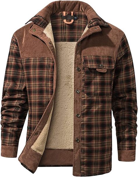 Mens Flannel Shirt, Vintage Long Sleeve, Casual Outerwear, Flannel Jacket, Winter Jacket Men, Mens Flannel, Hunting Season, Long Sleeve Flannel, Mens Plaid