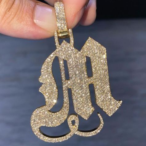 Eric The Jeweler (@ericdajeweler) • Instagram photos and videos Rose Cut Diamond Pendant, Diamond Initial Necklace, Diamond Jewelry Designs, Letter M, Buying Diamonds, Initial Letter, Best Diamond, Initial Letters, Letter Necklace