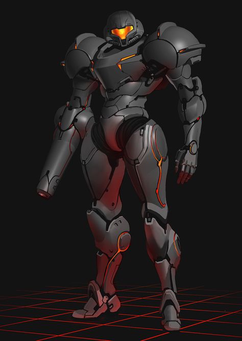 ArtStation - Samus in Phazon suit sketch, Aaron de Leon Samus Concept Art, Samus Armor, Samus Suit, Suit Sketch, Samus Cosplay, Mech Suits, Future Armor, Videogame Art, Metroid Samus