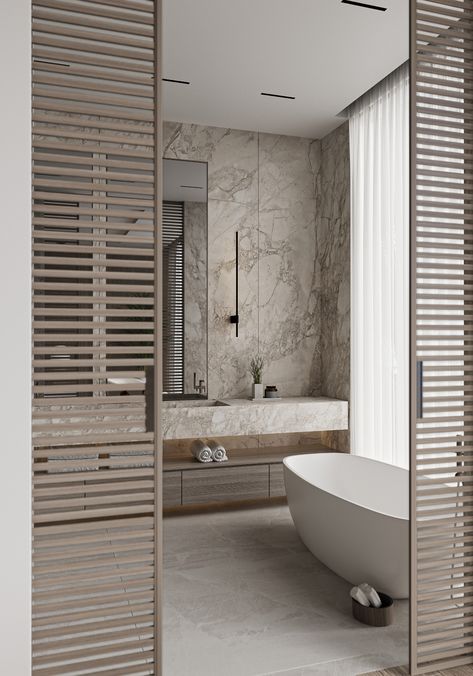 Private Bathroom on Behance Contemporary Bathroom Designs, Beige Bathroom, Toilet Design, 아파트 인테리어, Jw Marriott, Upstairs Bathrooms, Contemporary Bathrooms, Apartment Inspiration, House Bathroom