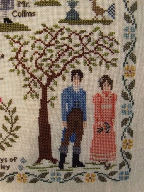 Pride Prejudice, Small Cross Stitch, Cross Stitch Samplers, Family Album, Willow Tree, Vintage Embroidery, Pride And Prejudice, Christmas Girl, Jane Austen