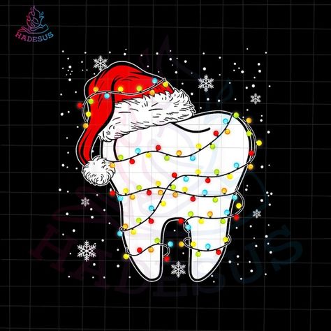 Teeth Christmas, Happy Tooth, Dentist Christmas, Dental Social Media, Dental Fun, Dental Life, Dental Art, Pretty Smile, Tooth Fairy