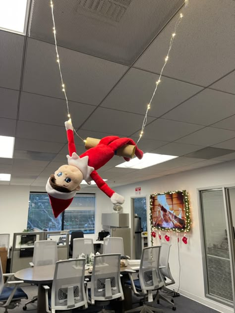 Elf On The Shelf Ideas Medical Office, Elf On The Shelf Work Place Ideas, Elf On The Shelf Nurse Ideas, Elf On Shelf Office Ideas Funny, Elf On The Shelf Ideas For Office Funny, Office Elf Ideas, Elf On The Shelf At The Office, Elf On Shelf Office Ideas, Office Elf On The Shelf Ideas Funny