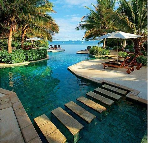 Fiji Resort, Lakeside Living, Earth Pictures, Resort Pools, Beautiful Places To Travel, Beautiful Places To Visit, Nature Travel, Vacation Spots, Dream Vacations