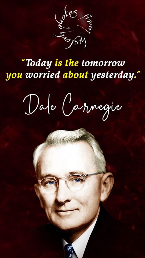 Dale Carnegie's books were characterized by a minimalist style with realistic illustrations, and millions of copies have been sold worldwide.

Dale Carnegie is known as a pioneer and developer in the field of enhancing soft skills, and since 1912 he has provided training courses and lectures on the art of public speaking to businessmen and professionals in New York, its ideas, and rules. Quotes About Self, Dale Carnegie Quotes, Icebreaker Activities, History Teacher, Dale Carnegie, Top Quotes, History Teachers, Men Quotes, Famous Men