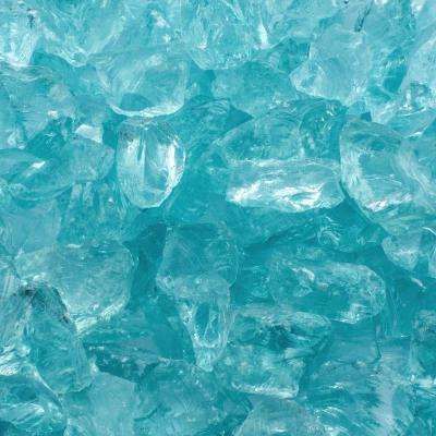 1/2 in. 25 lb. Medium Aqua Landscape Fire Glass Collingswood Nj, Fire Pit Glass Rocks, Fire Pit Glass, Fire Pit Essentials, Fire Rocks, Landscape Glass, Modern Fire Pit, Glass Fire Pit, Outdoor Gas Fireplace