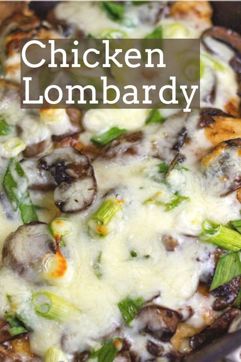 Chicken Lambriado, Chicken Lombardi Casserole, Chicken Unique Recipes, Lombardi Chicken Recipe, Chicken Lombardi, Unique Recipes Dinner, Lombardy Chicken, Chicken Lombardy Recipes, Chicken Lombardy